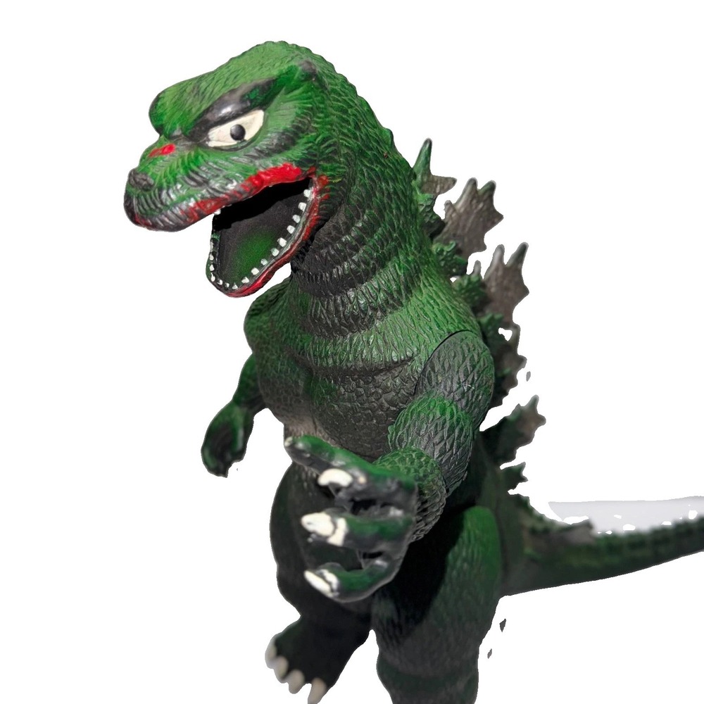 Toho Green Imperial Godzilla Action Figure 13 Inch Articulated, 1985 Vintage